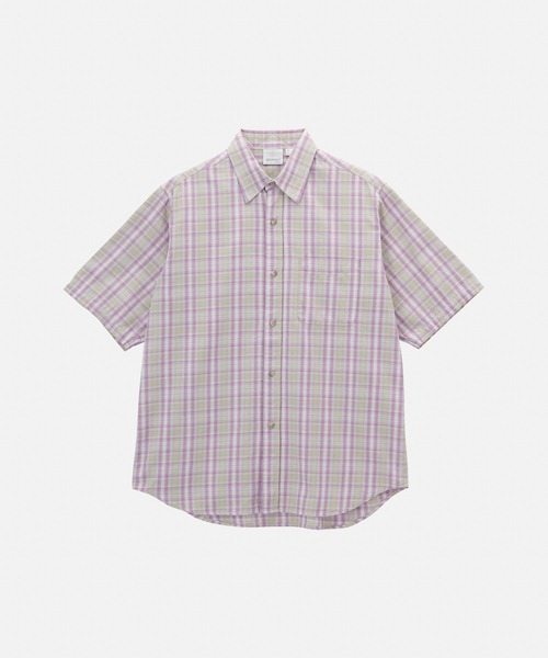 Gramicci(グラミチ)の「S/S CHECKERED OMBRE SHIRT / ショートスリーブチェッカードオンブレシャツ Gramicci グラミチ(シャツ/ブラウス・メンズ・マスタード/パープル/ブルー・S/M/L/XL/XXL)」の11枚目の写真