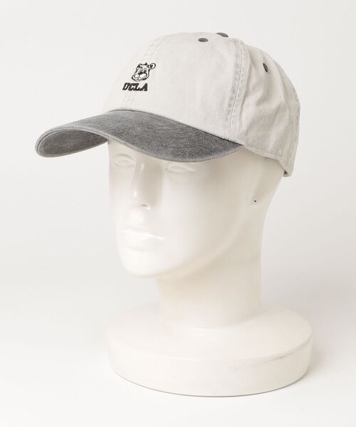 UCLA（ユーシーエルエー）の「UCLA PIGMENT LOW CAP 刺繍 熊 オールシーズン カレッジ（キャップ・メンズ・グレー/ブラック/ベージュ・FREE）」の3枚目の写真