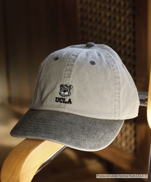 UCLA(ユーシーエルエー)の「UCLA PIGMENT LOW CAP 刺繍 熊 オールシーズン カレッジ(キャップ・メンズ・グレー/ブラック/ベージュ・FREE)」の16枚目の写真