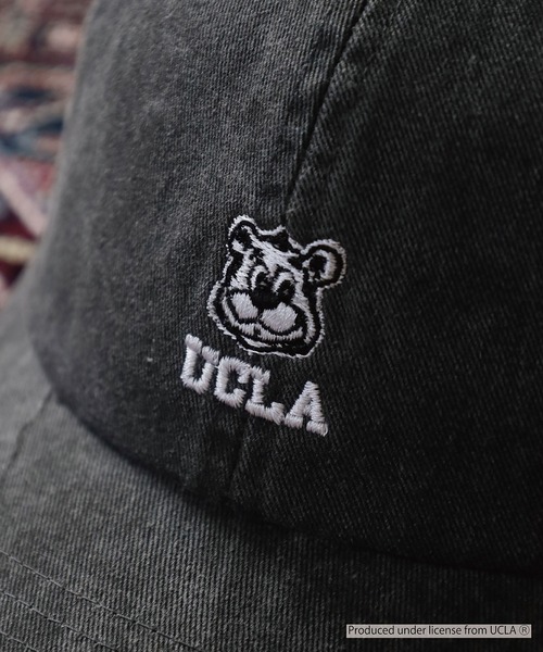 UCLA(ユーシーエルエー)の「UCLA PIGMENT LOW CAP 刺繍 熊 オールシーズン カレッジ(キャップ・メンズ・グレー/ブラック/ベージュ・FREE)」の20枚目の写真