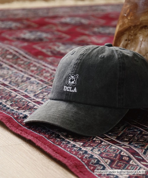 UCLA(ユーシーエルエー)の「UCLA PIGMENT LOW CAP 刺繍 熊 オールシーズン カレッジ(キャップ・メンズ・グレー/ブラック/ベージュ・FREE)」の19枚目の写真