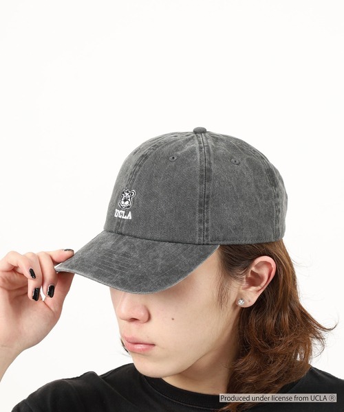 UCLA(ユーシーエルエー)の「UCLA PIGMENT LOW CAP 刺繍 熊 オールシーズン カレッジ(キャップ・メンズ・グレー/ブラック/ベージュ・FREE)」の11枚目の写真