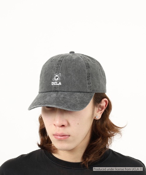 UCLA(ユーシーエルエー)の「UCLA PIGMENT LOW CAP 刺繍 熊 オールシーズン カレッジ(キャップ・メンズ・グレー/ブラック/ベージュ・FREE)」の10枚目の写真