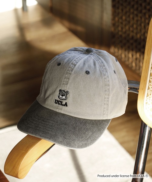 UCLA(ユーシーエルエー)の「UCLA PIGMENT LOW CAP 刺繍 熊 オールシーズン カレッジ(キャップ・メンズ・グレー/ブラック/ベージュ・FREE)」の17枚目の写真
