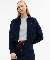 COACH（コーチ）の「ジップ フロント カーディガン（カーディガン/ボレロ）」