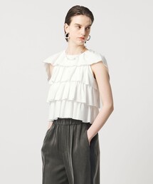 ASTRAET | ＜ASTRAET＞フリル  ティアード ノースリーブカットソー(Tシャツ/カットソー)