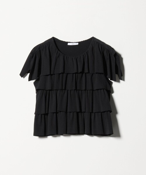 ASTRAET（アストラット）の「＜ASTRAET＞フリル  ティアード ノースリーブカットソー（Tシャツ/カットソー・レディース・ホワイト/ブラック・FREE）」の15枚目の写真