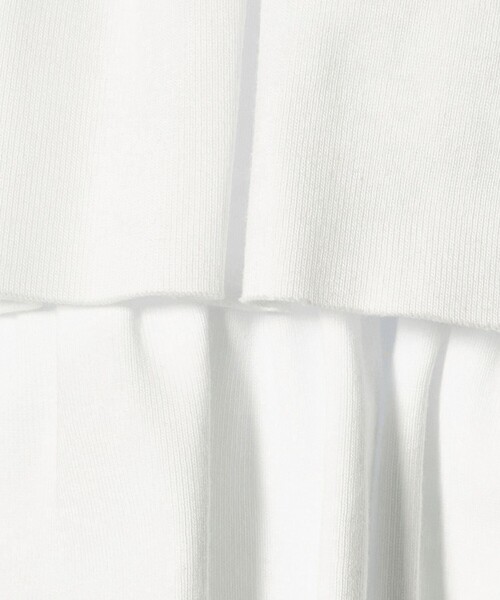 ASTRAET（アストラット）の「＜ASTRAET＞フリル  ティアード ノースリーブカットソー（Tシャツ/カットソー・レディース・ホワイト/ブラック・FREE）」の3枚目の写真