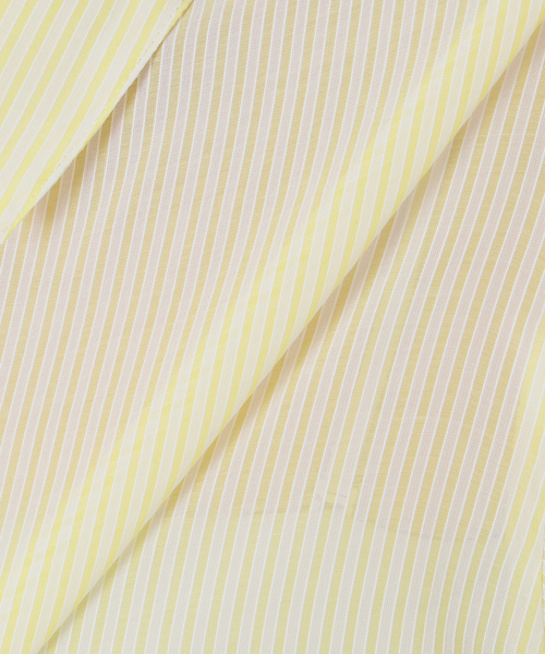 La TOTALITE（ラトータリテ）の「【洗える】ストライプシアーギャザーシャツ（シャツ/ブラウス・レディース・サックスブルー/ホワイト/イエロー・FREE）」の5枚目の写真