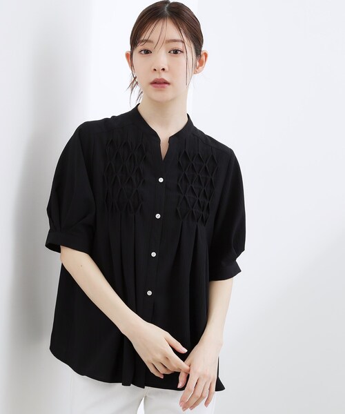 シャツ/ブラウス(長袖/七分) nuyuh design cover sheer shirt TOKYO WEEKLY JOURNAL | Sheer Shirt (シャツ・ブラウス ) |SHEL'TTER