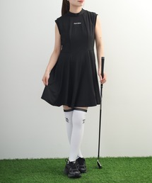 Pleats One-Piece Dress プリーツ ワンピース ドレス ノースリーブ