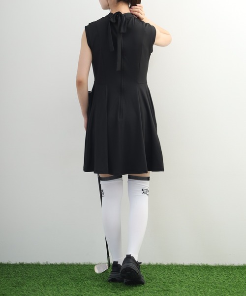 CECIL McBEE（セシルマクビー）の「Pleats One-Piece Dress プリーツ ワンピース ドレス ノースリーブ（ワンピース・レディース・ホワイト・M/S）」の5枚目の写真