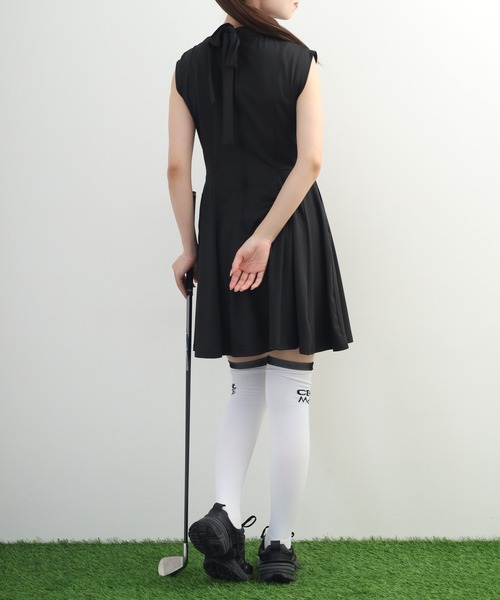 CECIL McBEE（セシルマクビー）の「Pleats One-Piece Dress プリーツ ワンピース ドレス ノースリーブ（ワンピース・レディース・ホワイト・M/S）」の6枚目の写真