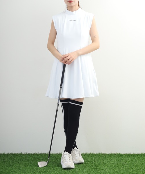 CECIL McBEE（セシルマクビー）の「Pleats One-Piece Dress プリーツ ワンピース ドレス ノースリーブ（ワンピース・レディース・ホワイト・M/S）」の11枚目の写真