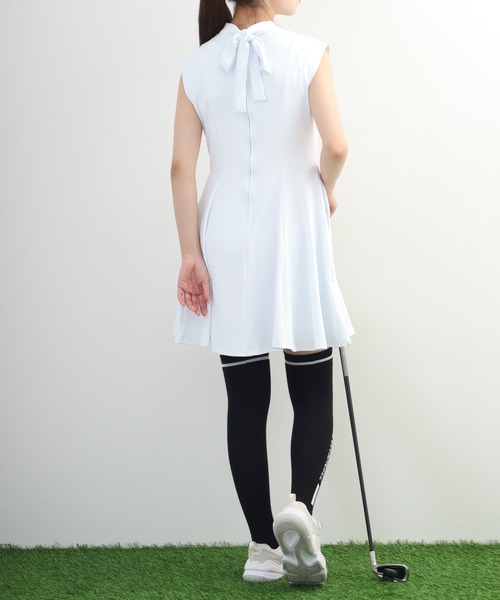 CECIL McBEE（セシルマクビー）の「Pleats One-Piece Dress プリーツ ワンピース ドレス ノースリーブ（ワンピース・レディース・ホワイト・M/S）」の13枚目の写真