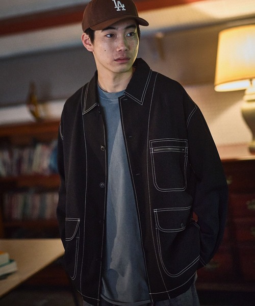 niko and...（ニコアンド）の「ドライタッチカバーオール（カバーオール・メンズ・ブラウン/ブラック/インディゴブルー・LARGE/MEDIUM）」の2枚目の写真