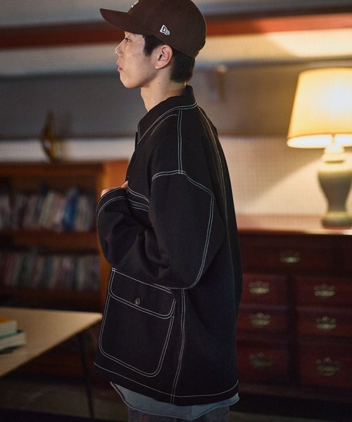 niko and...（ニコアンド）の「ドライタッチカバーオール（カバーオール・メンズ・ブラウン/ブラック/インディゴブルー・LARGE/MEDIUM）」の7枚目の写真