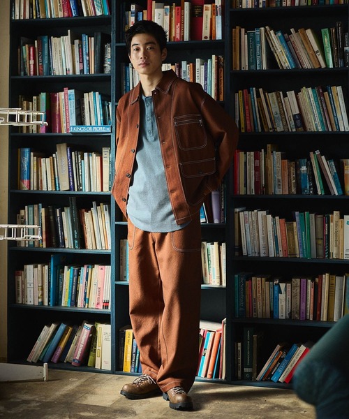 niko and...（ニコアンド）の「ドライタッチカバーオール（カバーオール・メンズ・ブラウン/ブラック/インディゴブルー・LARGE/MEDIUM）」の9枚目の写真