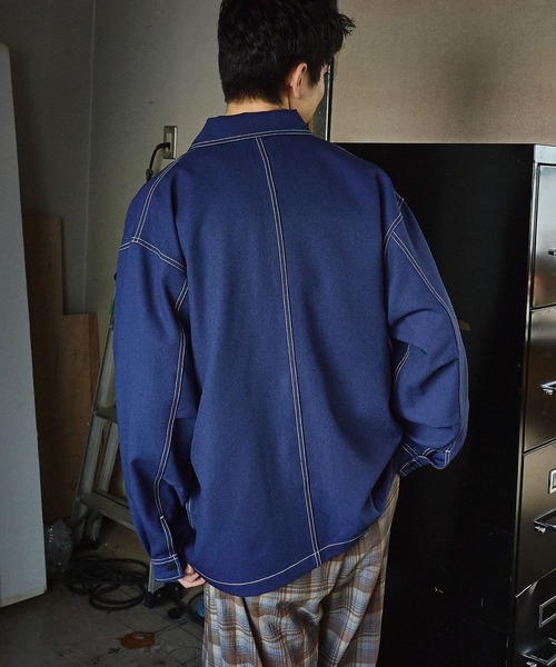 niko and...（ニコアンド）の「ドライタッチカバーオール（カバーオール・メンズ・ブラウン/ブラック/インディゴブルー・LARGE/MEDIUM）」の17枚目の写真