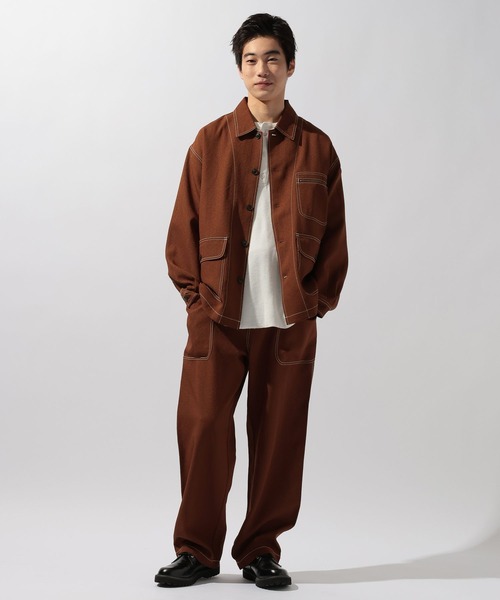 niko and...（ニコアンド）の「ドライタッチカバーオール（カバーオール・メンズ・ブラウン/ブラック/インディゴブルー・LARGE/MEDIUM）」の20枚目の写真