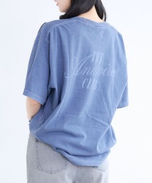 ピグメントプリントTシャツ(メッセージロゴ)