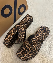 ViViDAY（ビビデー）の「レオパード柄厚底ビーチサンダル（サンダル）」