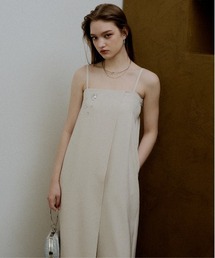 Lace layered rap pants dress（パンツドレス）｜LE'RURE（リルアー