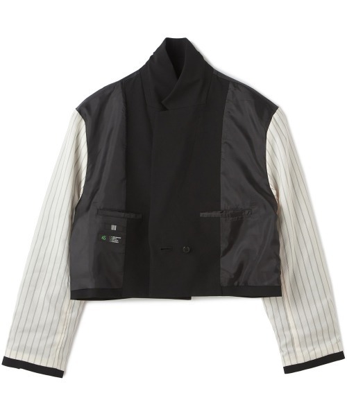 SUIT SELECT(スーツセレクト)の「【セットアップ対応】1釦セミダブルのショートジャケット/ブラック(スーツジャケット・レディース・ブラック・SMALL/MEDIUM/LARGE)」の5枚目の写真