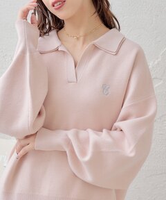 line stone ribbon shirt / ラインストーンリボンシャツ（シャツ