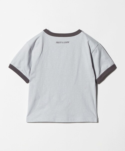 PEANUTS(ピーナッツ)の「【別注】<FRUIT OF THE LOOM × PEANUTS>リンガーTシャツ / キッズ 110cm-130cm(Tシャツ/カットソー・キッズ・ライトグレー/ホワイト/ライム・130cm/110cm/120cm)」の5枚目の写真