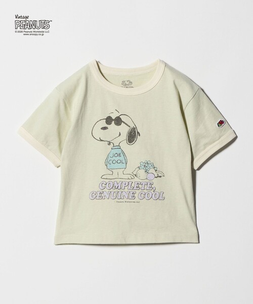PEANUTS(ピーナッツ)の「【別注】<FRUIT OF THE LOOM × PEANUTS>リンガーTシャツ / キッズ 110cm-130cm(Tシャツ/カットソー・キッズ・ライトグレー/ホワイト/ライム・130cm/110cm/120cm)」の12枚目の写真