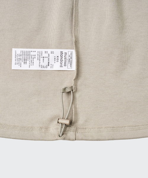 MUSINSA STANDARD KIDS（ムシンサスタンダードキッズ）の「[シティレジャー] オーバーサイズグラシスパケットTシャツ [グレイッシュベージュ]（Tシャツ/カットソー・レディース・その他・110/120/130/140/150/160）」の9枚目の写真