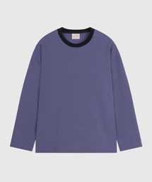 ベーシックストライプTシャツ[ブルー]