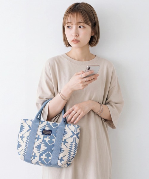 PENDLETON(ペンドルトン)の「【PE3】【PENDLETON/ペンドルトン】GOBELINS MINI TOTE BAG Native Pattern Mini Tote PDT-000-261008(トートバッグ・メンズ・ブルー/ブラック・FREE)」の1枚目の写真