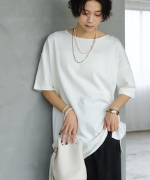 CROSS FUNCTION（クロスファンクション）の「《UV》エブ楽 綿100％クルーネックベーシックTシャツ【CROSS FUNCTION/クロスファンクション】（Tシャツ/カットソー）」