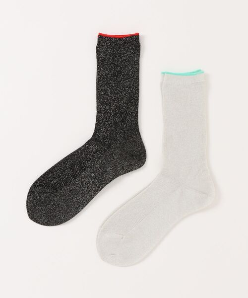 babaco(ババコ)の「babaco 2 Pairs of Words - tiptoe gloss(ソックス/靴下・レディース・その他・FREE)」の1枚目の写真