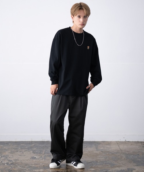 En serio TOKYO(エンソリオトーキョー)の「【SIDEWAYSTANCE】刺しゅうダウナーベア長袖Tシャツ SIDE24-038(Tシャツ/カットソー・メンズ・ホワイト/ブラック・X-LARGE/SMALL/LARGE)」の13枚目の写真