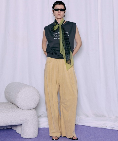 MAISON SPECIAL(メゾンスペシャル)の「Tuck Print Top/タックプリントトップ(Tシャツ/カットソー・レディース・ブラウン/チャコールグレー/アイボリー・FREE)」の18枚目の写真
