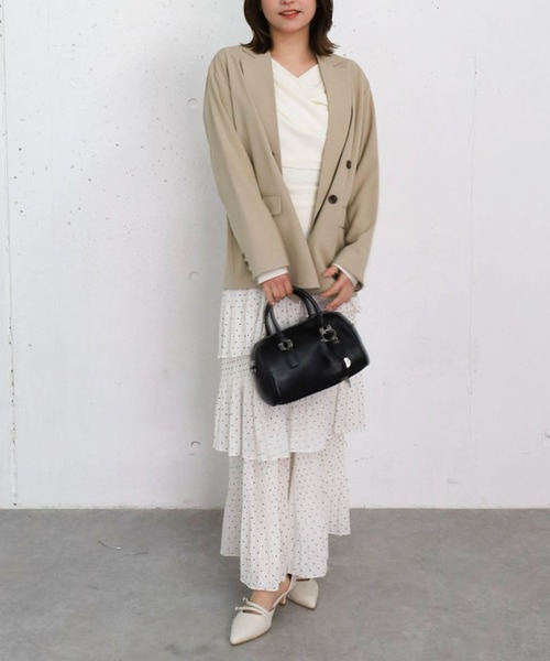 archives（アルシーヴ）の「ウォッシャブル麻調テーラードＪＫ（テーラードジャケット・レディース・グレー/ベージュ/ネイビー・SMALL/MEDIUM）」の15枚目の写真