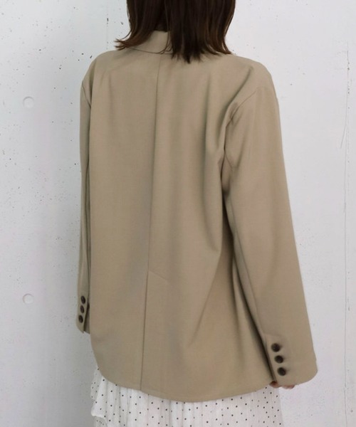archives（アルシーヴ）の「ウォッシャブル麻調テーラードＪＫ（テーラードジャケット・レディース・グレー/ベージュ/ネイビー・SMALL/MEDIUM）」の16枚目の写真