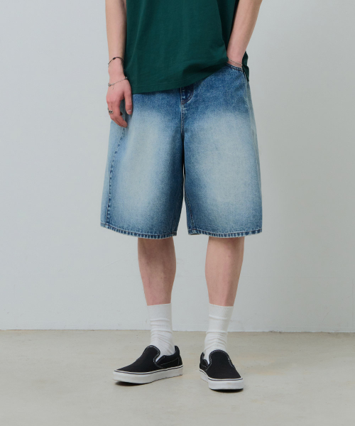 DESIRED（デシレッド）の「バミューダデニムパンツ-FBSK2601D0D（その他パンツ・メンズ・スカイブルー・MEDIUM/LARGE/X-LARGE）」の2枚目の写真