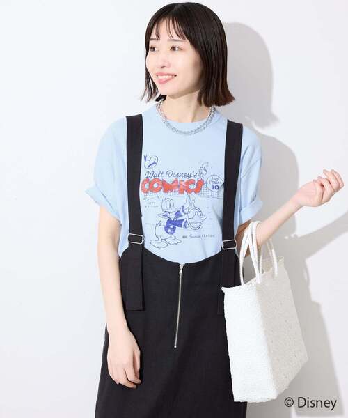 Champion(チャンピオン)の「《追加》Champion/チャンピオン SLOBE別注 /Mickey/Donald/ Tシャツ(Tシャツ/カットソー・レディース・ブラック/スカイブルー/ライトグレー/ホワイト/キャメル・FREE)」の18枚目の写真