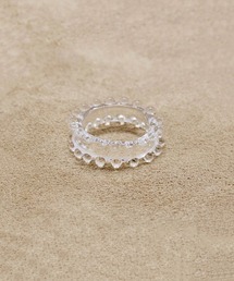 HARIO Lampwork Factory（ハリオランプワークファクトリー）の「リング ミルククラウン（リング）」