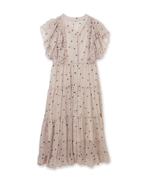 Audie a Muses(オーディアミューズ)の「【モデル美香×Audie a Muses】ハートプリントティアードワンピース(ワンピース・レディース・ベージュ/ブラック・38/40/42)」の22枚目の写真