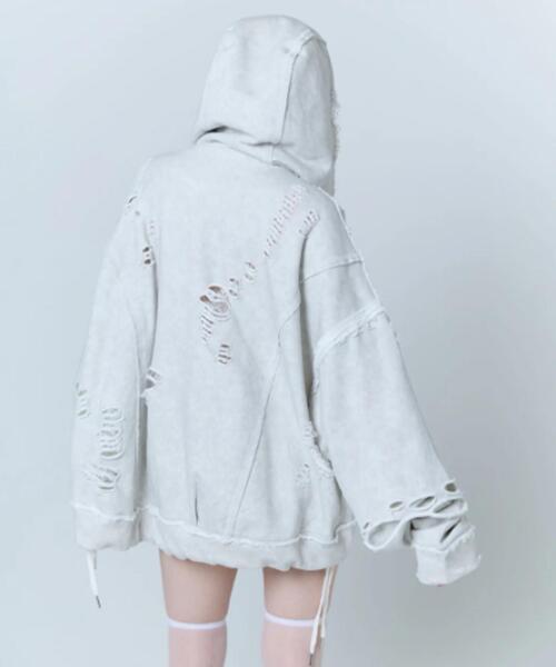 neith.（ネイス）の「neith./ネイス/Destroyed Crush Hoodie（パーカー