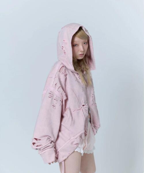 neith.（ネイス）の「neith./ネイス/Destroyed Crush Hoodie（パーカー