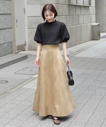 KOBE LETTUCE（コウベレタス）の「[ mayuさんコラボ ]ハイウエストタックフレアスカート（スカート）」