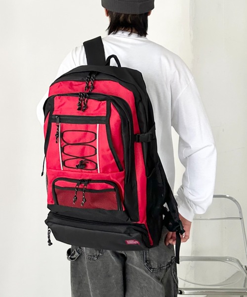 real design（リアルデザイン）の「[real design]多機能バックパック/リュック/大容量（バックパック/リュック・メンズ・ダークグレー/ネイビー/レッド/ブラック/オリーブ・FREE）」の5枚目の写真