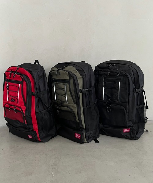 real design（リアルデザイン）の「[real design]多機能バックパック/リュック/大容量（バックパック/リュック・メンズ・ダークグレー/ネイビー/レッド/ブラック/オリーブ・FREE）」の8枚目の写真