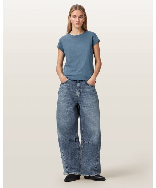 ALLSAINTS(オールセインツ)の「ANNA CREW NECK SHORT SLEEVE T-SHIRT | ANNA クルー ネック 半袖 Tシャツ(Tシャツ/カットソー・レディース・ブルー系その他・XS/S/M/L)」の8枚目の写真